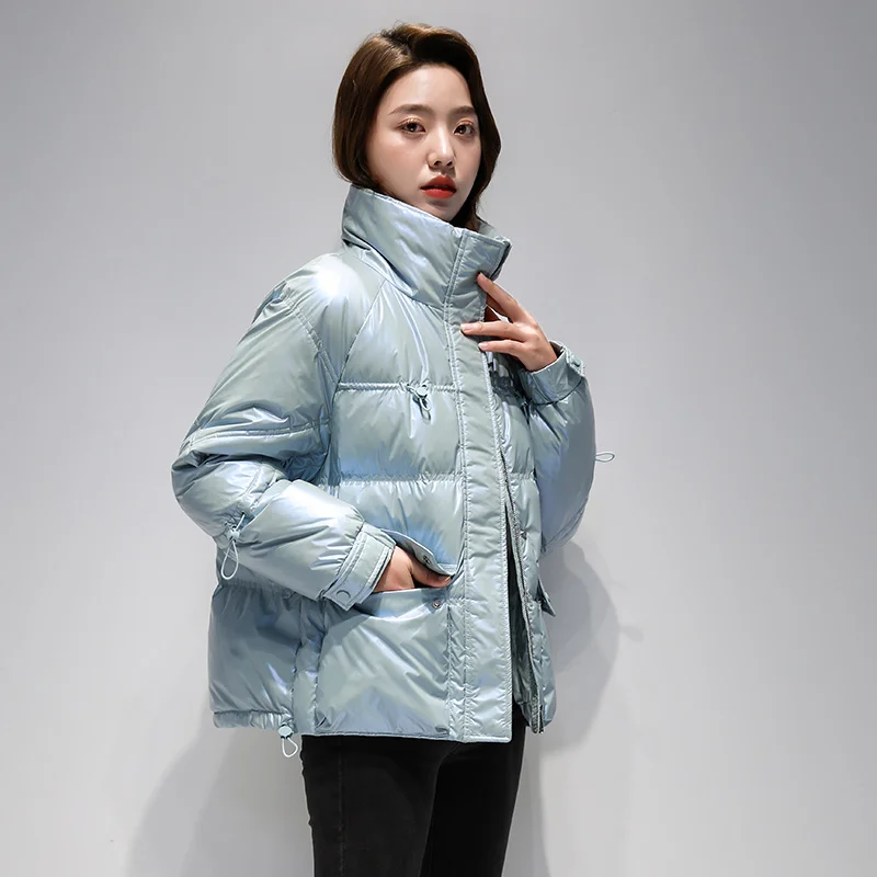 

2022 Fashion Winter Down Jacket Women White Duck Down Coat Femme Short Warm Parka Hot Sale Kurtka Zimowa Damska SQQ510