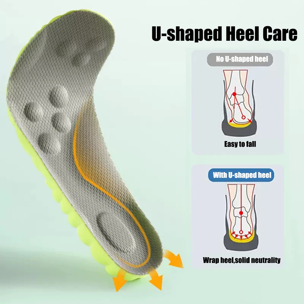 Sport Orthopedic Insoles for Shoes Children Flat Feet Arch Support Running Insoles for Kids High Elastic Shock Absorption Pads