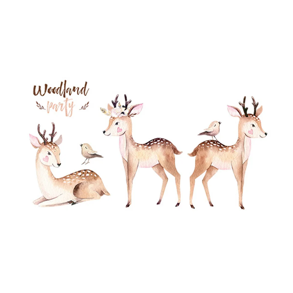 

2 Sheets of Cartoon Door Stickers Wear-resistant Wall Decals Decorative Wall Stickers