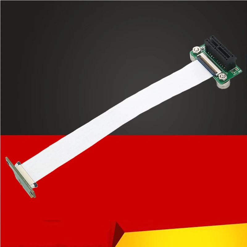

PCIE 3.0 X1 Riser Cable PCI Express to PCI-E X1 Slot with 10/15/25cm FPC Extension Cable LED Power Indicator + Magnetic Foot Pad