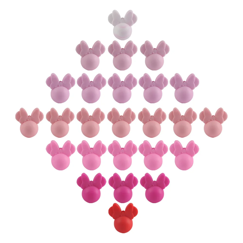 

50 шт., силиконовые бусины для прорезывания зубов