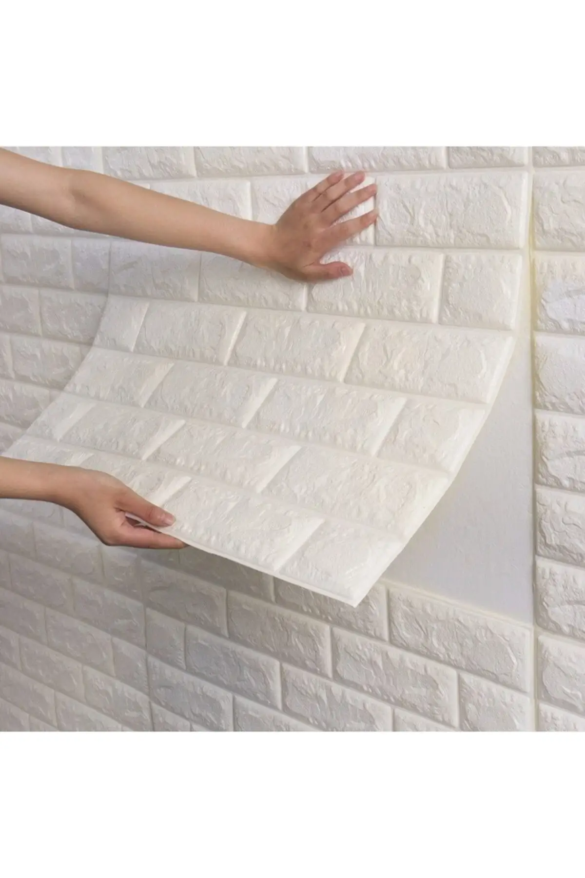

Self Adhesive White Wall Panel 3d