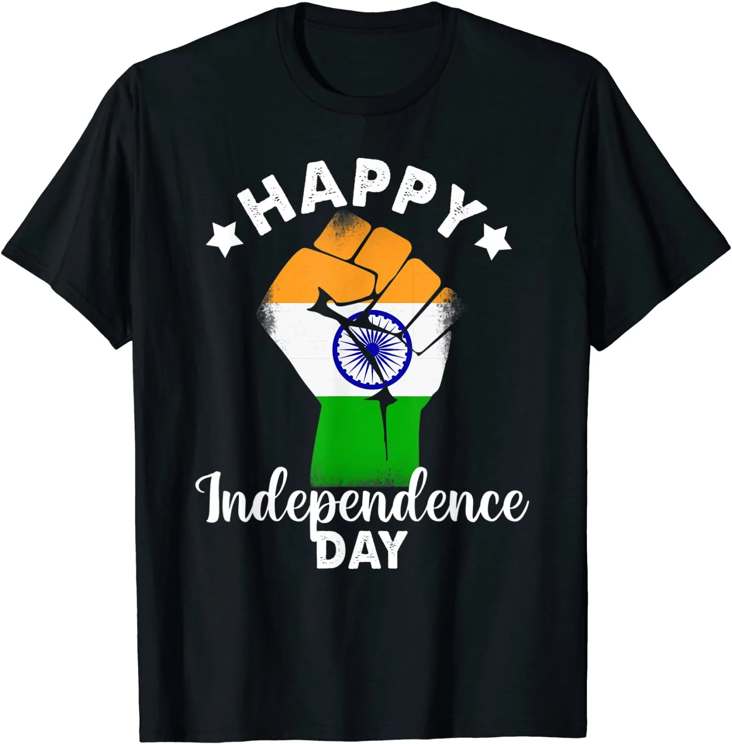 

Indian Happy Independence Day 15th August India Flag T-Shirt