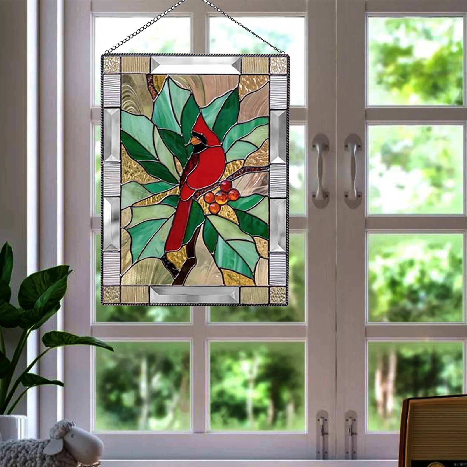 

Stained Acrylic Bird Dream Catcher Bird Stained Acrylic Sunshade Home Art Sunshade With Hook For Garden Decor Wall Decor