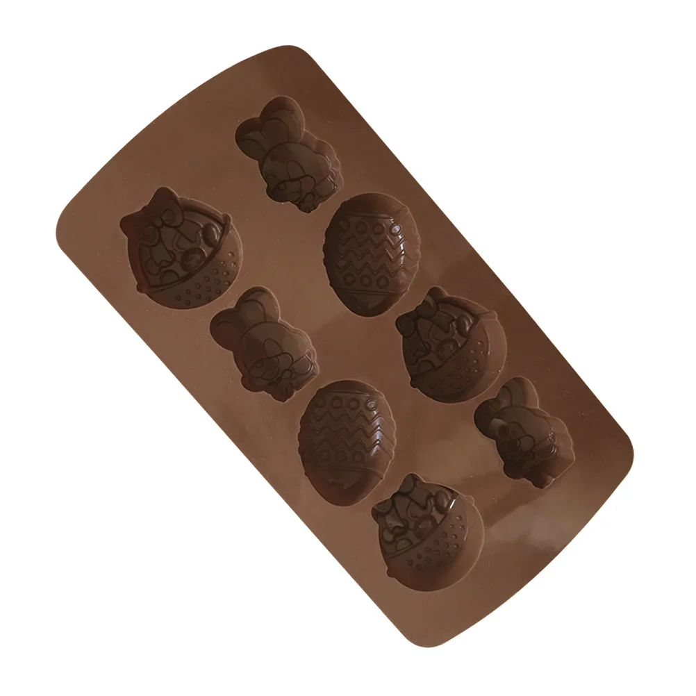 

1pc Nonstick DIY Silicone Easter Egg Rabbit Candy Chocolates Cake Soap Moulds for Kitchen