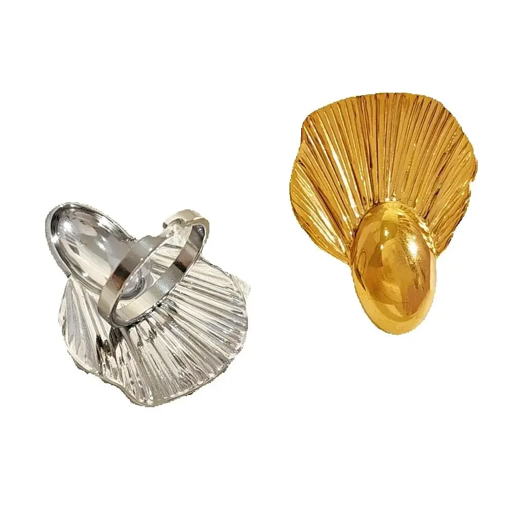 Новое стильное уникальное простое открытое кольцо из 18-каратного золота с