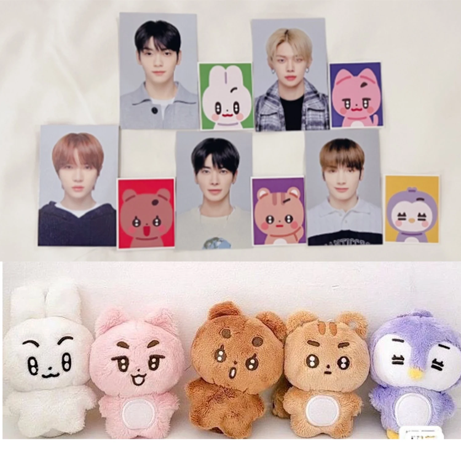 

40cm KPOP YeonJun SooBin Plush Doll Cartoon Puppy Cat Bear Penguin Sofa Pillow BeomGyu TaeHyun Hyuning Kai Fan Gifts
