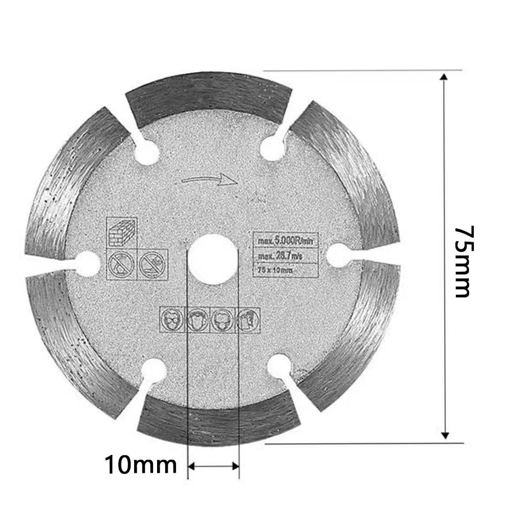 3-дюймовое Режущее Полотно С Доломитом 75*1 2*10 Мм Шлифовальный Круг Угловая