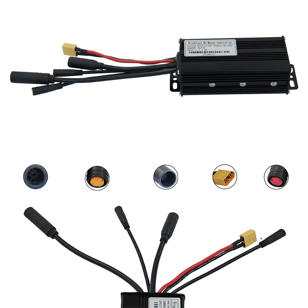 

Three-mode Controllers 24V36V48V-26A 500W 750W Brushless Motor Cycling Accessories Fully Waterproof Hall-less Cycling