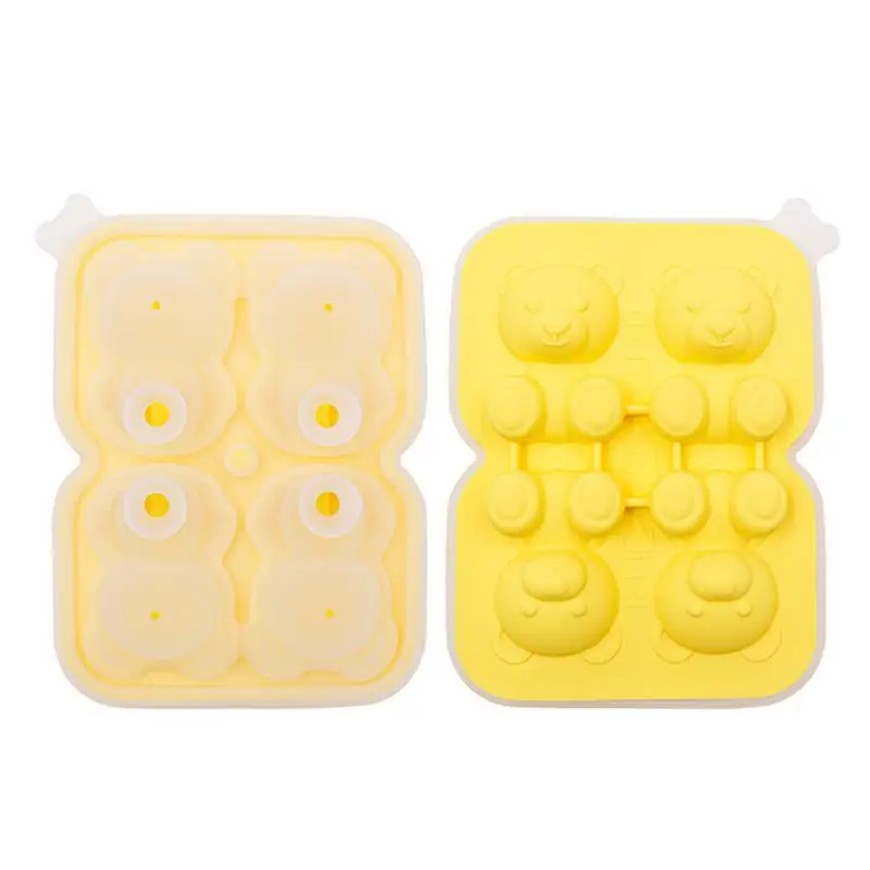 

Ice Cube Molds Bear Shaped Silicone Ice Cube Tray Biscuit Mould Gummy Bear Chocolate Mould Silicone Moulds