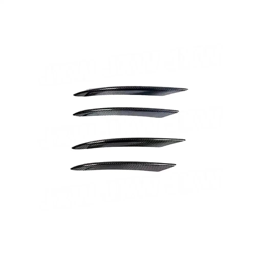 Передний бампер из углеродного волокна противотуманные фары плавники сплиттер