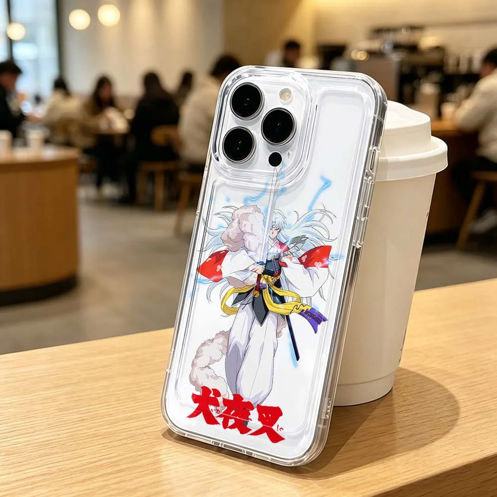 Инуяша для Apple iPhone 17 16 15 14 13 12 11 Pro Plus Max Защитный прозрачный чехол для телефона (art.: 3920dcf013ca5) - 3920dcf013ca5
