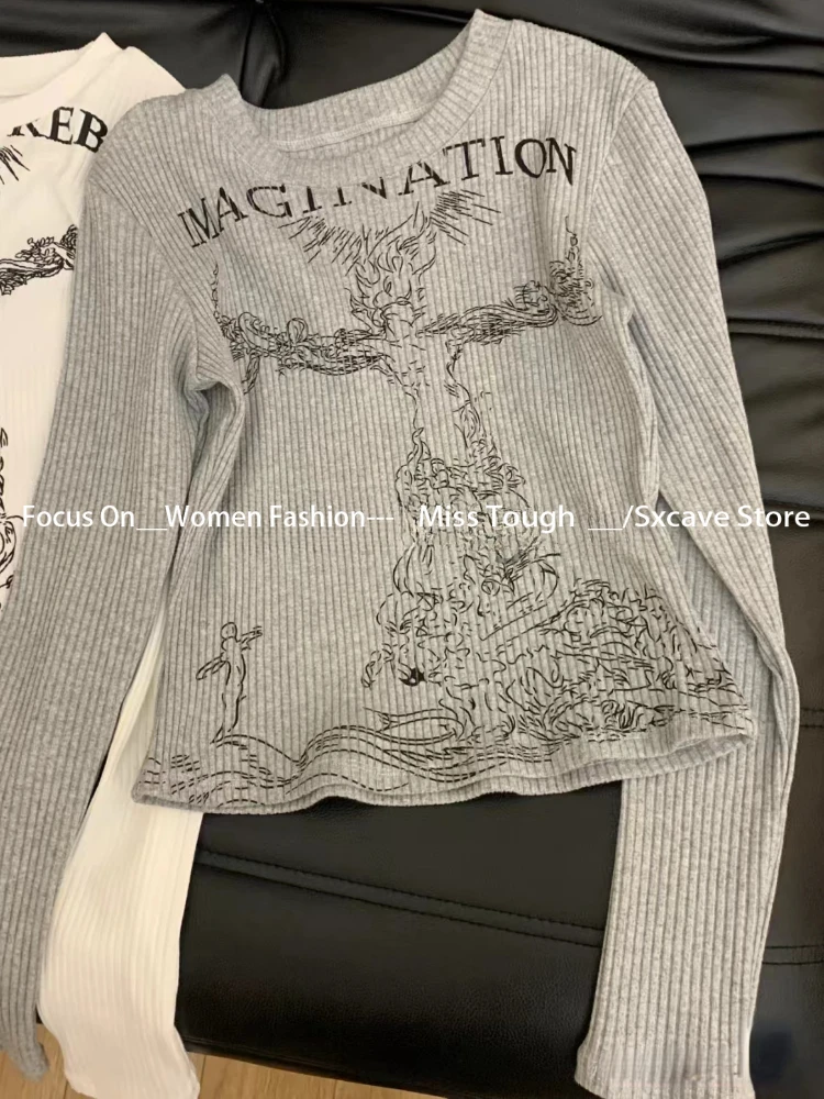 Зимний винтажный свитер шикарные топы с круглым вырезом и длинными рукавами