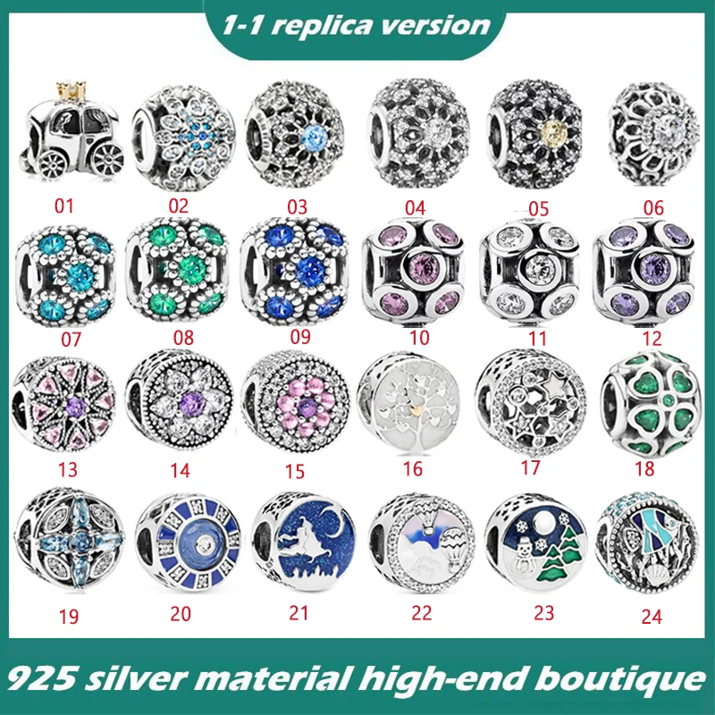 

Sterling Silver Pendant Beads show feminine charm, suitable for the original Pandora，Heart Shaped Pendant Beads，Zircon beads