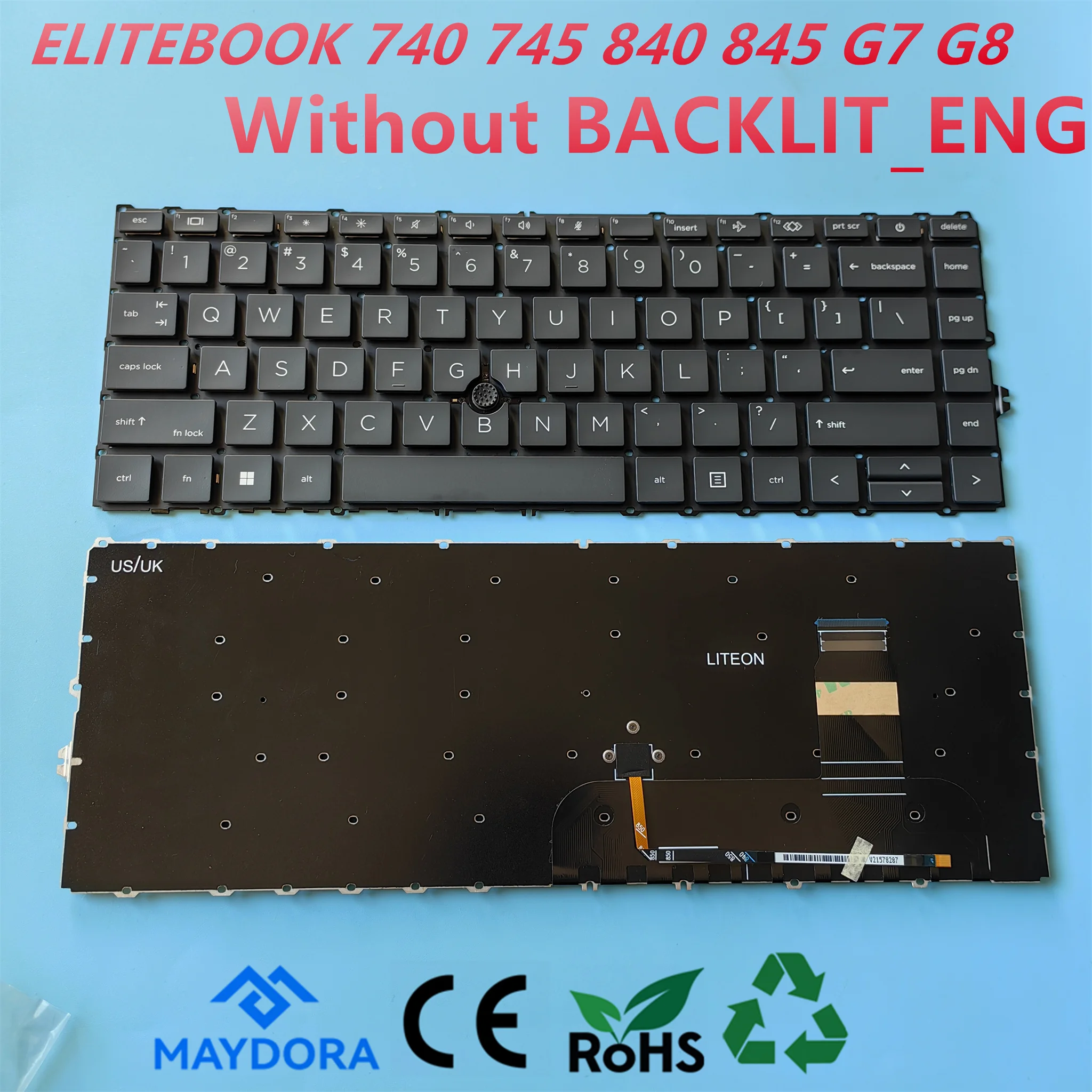 Новая оригинальная клавиатура GR Германия и США для ноутбука HP ELITEBOOK 840 845 740 745 g7 g8