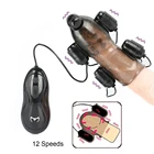 USB зарядка 12 Скоростей Мужской мастурбатор Электрический удар головки пуля пенис 5 капсул вибратор телефон тренажер секс-игрушки для мужчин