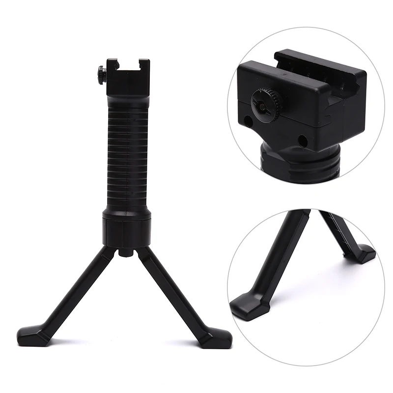 

1PCS Nylon Grip Bipod Paintball Airsoft Bracket 20mm Rail Adapter Hunting Accessories