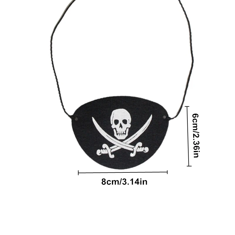 12 шт. украшения для Хэллоуина реквизит пиратвечерние костюма Детская/взрослая