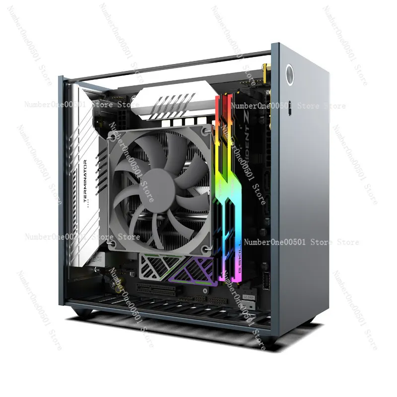 Фото Корпус Lzmod mini A24-V6 2.0 Mini ITX BKB для двухслотовых видеокарт половинной высоты, 3.66 л №3