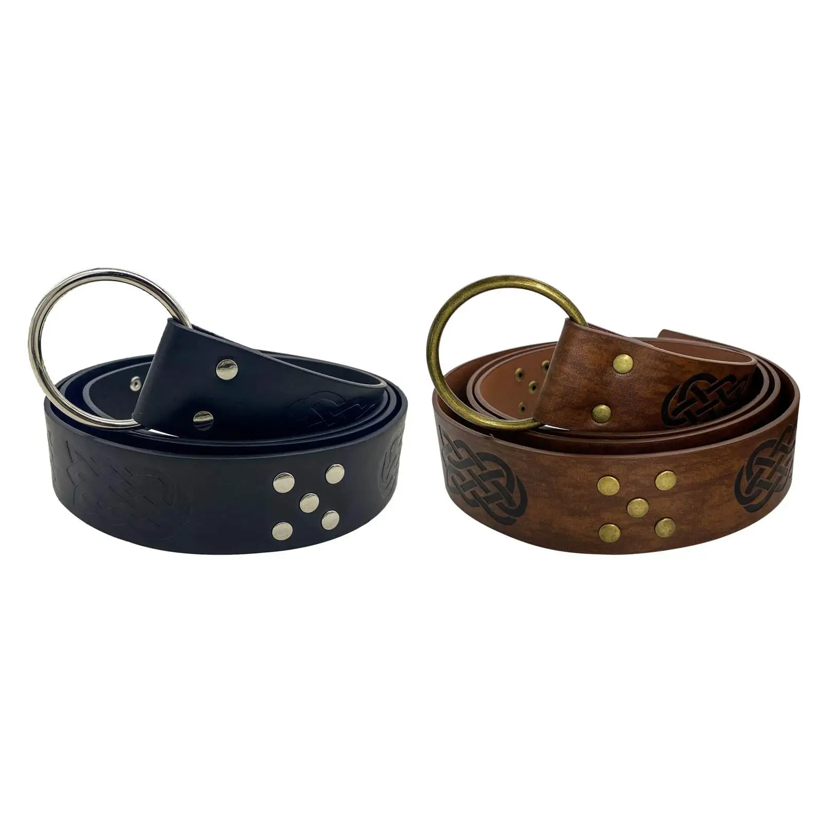 

Средневековый ремень для мужчин в стиле ретро с рельефными заклепками