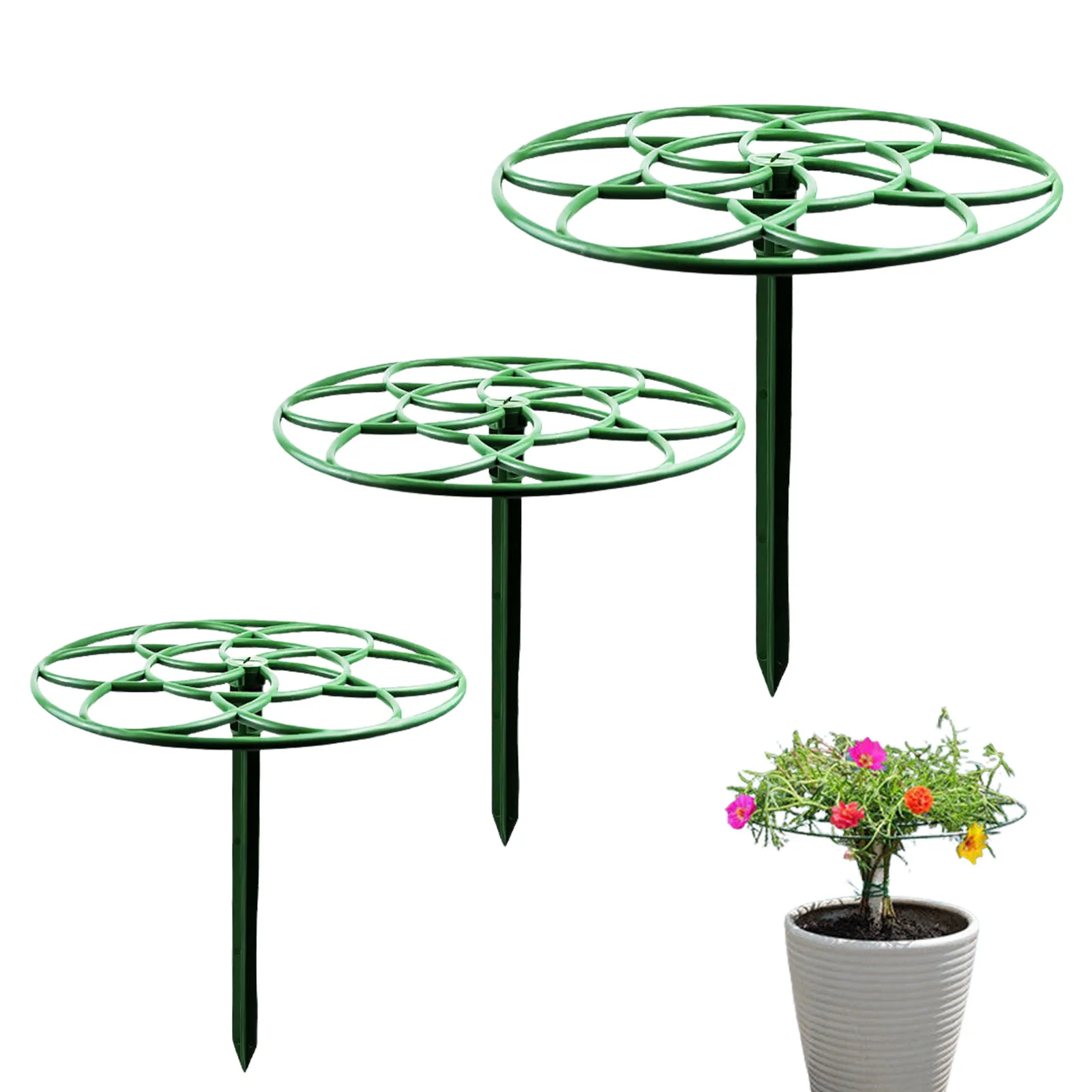 

Plant Support Stakes Garden Supports For Plants Increase Height Climbing Trellis For Outdoor Indoor Green Less Visible Plant