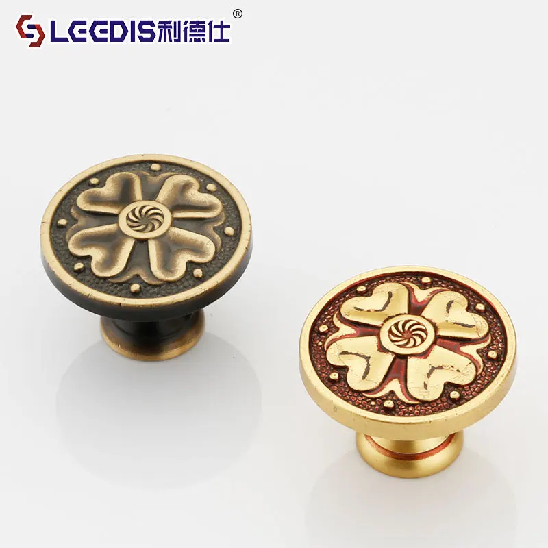 

Ручка для шкафа для обуви, Классическая медная ручка в китайском стиле для ящиков и дверей, кухонная фурнитура с одним отверстием