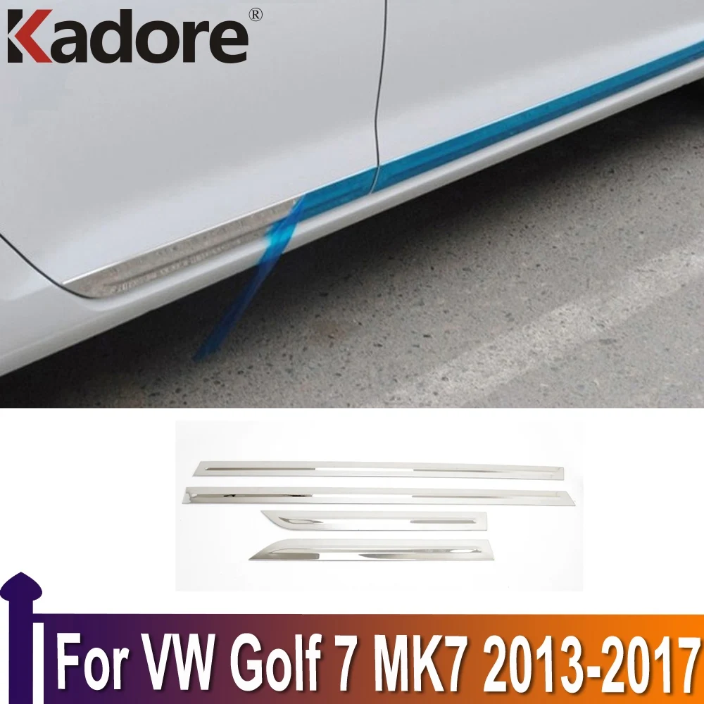 

Молдинговая Крышка для боковой двери для Volkswagen Golf 7 Mk7 GTI R 2013-2017, защитное покрытие для отделки, внешние аксессуары