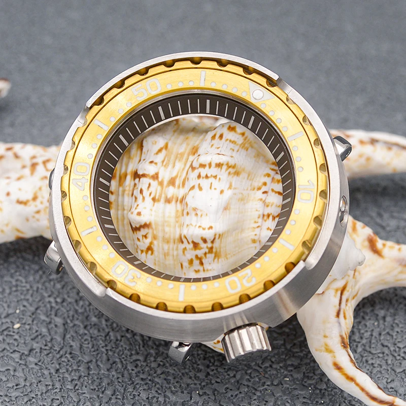 Seiko Tuna Canned Watch Case for Monster Tuna Marinemaster Prospex SNE497 SNE518 SNE535 Fits NH35 NH36 Automatic Movement