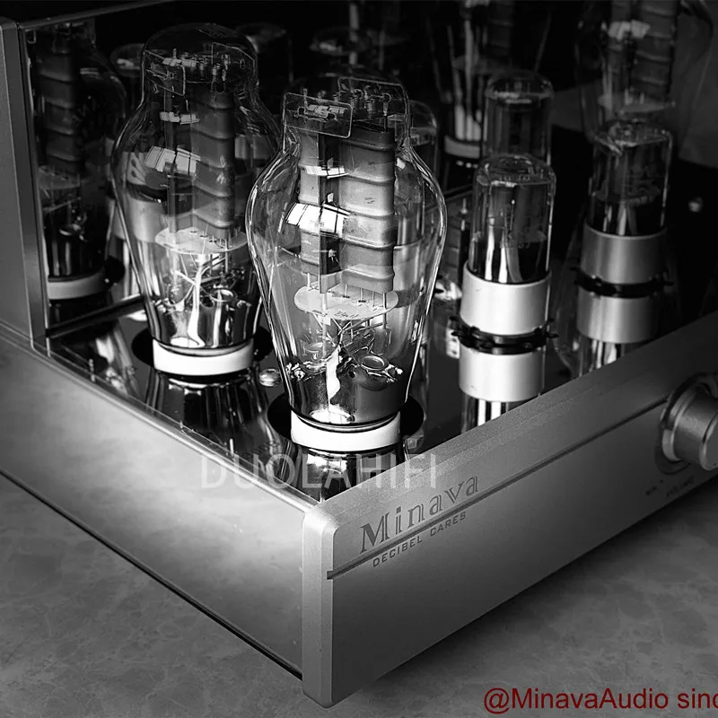 Новый 32W * 2 Minava Аудио ламповый нажимной трубчатый усилитель (300B комбинированный