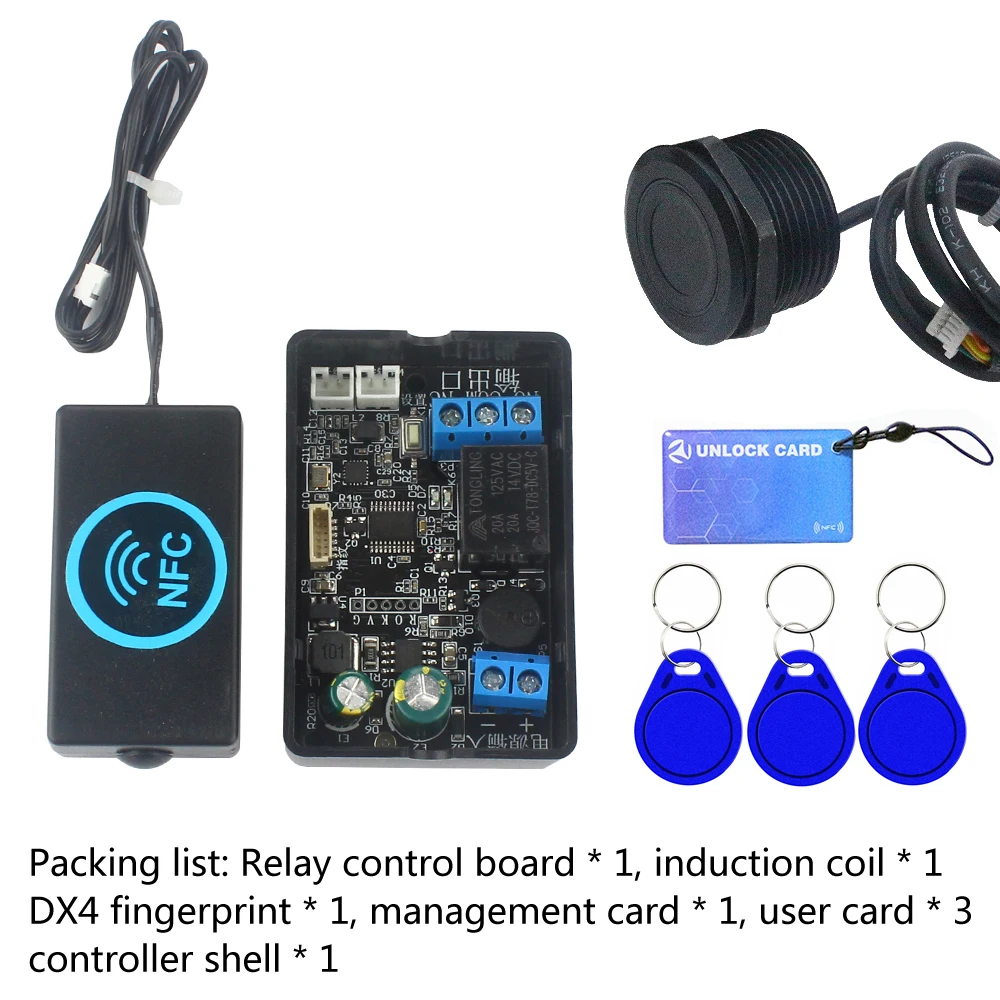 

Релейный модуль контроля доступа с датчиком отпечатков пальцев