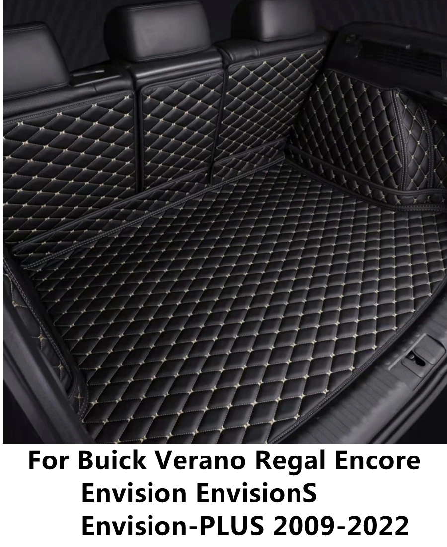 

SJ Waterproof Car Trunk Mat Tail Boot Tray Liner Cargo Rear Pad Cover For Buick Envision Encore Regal Verano 2009-2021 YEAR