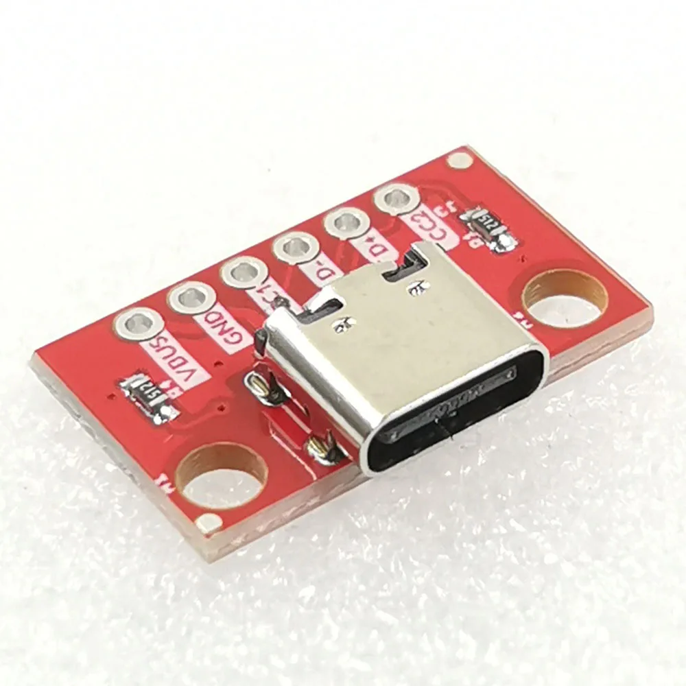 

USB 3.1 TYPE C, гнездовая тестовая плата USB3.1 Type-C 16P до 2,54, сильноточный разъем адаптера питания, модуль преобразователя