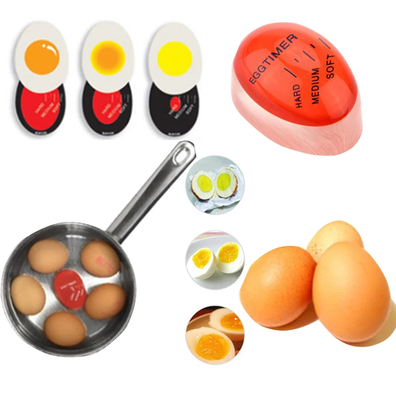 

Egg Color Change Timer Soft Boiled Egg Cooking Kitchen Eco-Friendly Resin Kitchen Utensils Timer Cooking Delicious Alarm Clock