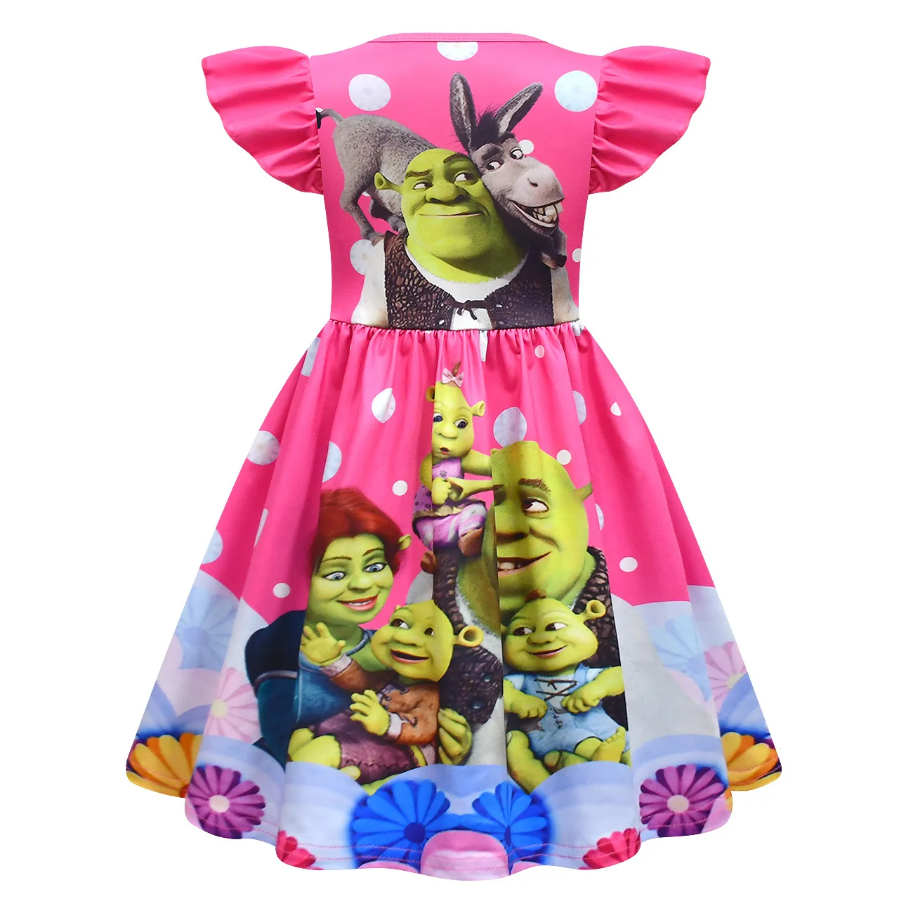 Новые летние платья принцессы для девочек детские с длинным рукавом костюмы