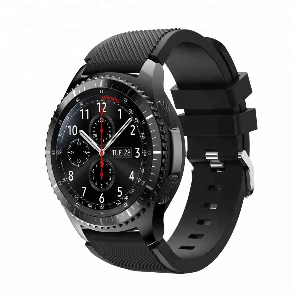 

Браслет силиконовый для Samsung Galaxy Watch 4 Active 2 Gear S3 Band, классический ремешок 20 мм 22 мм 44 мм 40 мм 42 мм 46 мм/3 45 мм 41 мм