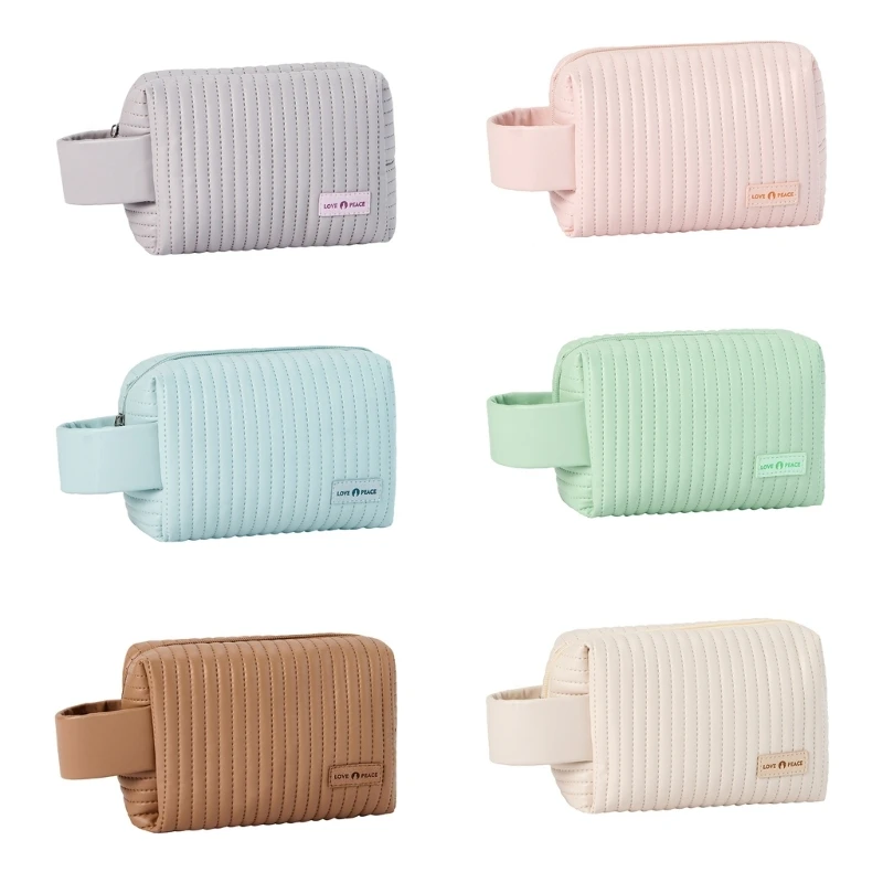 

Вместительные дорожные косметички для туалетных принадлежностей, портативные косметички из искусственной кожи, многофункциональная сумк...