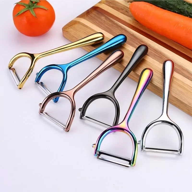 

2022 Home Kitchen Gadget Peeler Creative Gold Plated Melon Kitchen Tools 1Pc