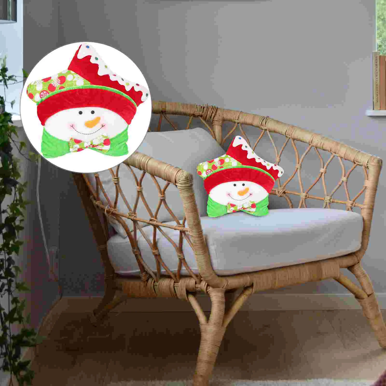 

1pc Five-pointed Star Shaped Pillow Sofa Cushion Cartoon Pillow Throw Pillow for Home Sofa Christmas Showcase