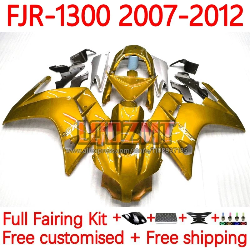 

Frame For YAMAHA FJR-1300 FJR 1300 A C FJR1300 2007 2008 2009 2010 2011 2012 FJR1300A 07 08 09 11 12 Fairing 37No.15 Gloss golde