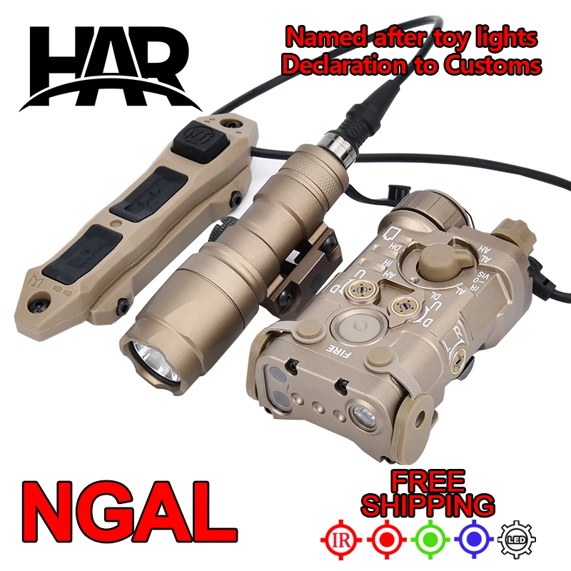 M600 M300 NGAL M600C M300A Фонарик Fit 20 мм Рельс DBAL OGL PEQ X300 XC2 WADSN