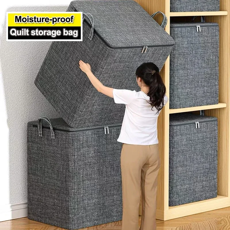 

Мешочек для одежды, одеял, пылесборник с ручкой, складной влагостойкий мешок большой емкости для хранения с крышками, подвижная упаковка для хранения, мешок для одеял