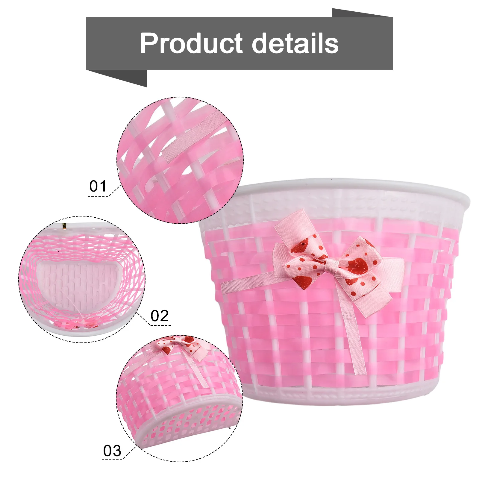 

New High Quality Bicycle Basket Woven Basket Streamers Tassel Waterproof Cycling Components Front Handlebar Grip