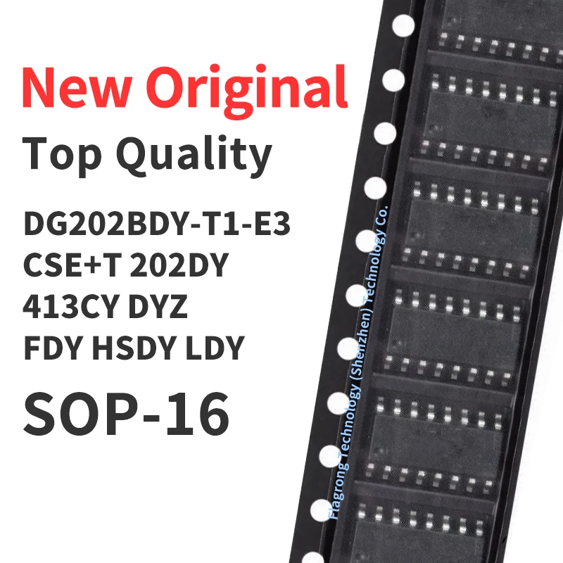10 PCS DG202BDY-T1-E3 CSE+T DG 202DY 413CY DYZ FDY HSDY LDY SMD SOP16 Chip IC New Original