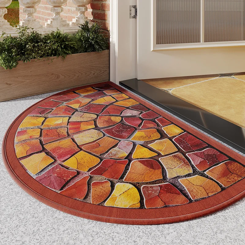 Напольный коврик для входной двери в стиле ретро домашний полукруглый свод