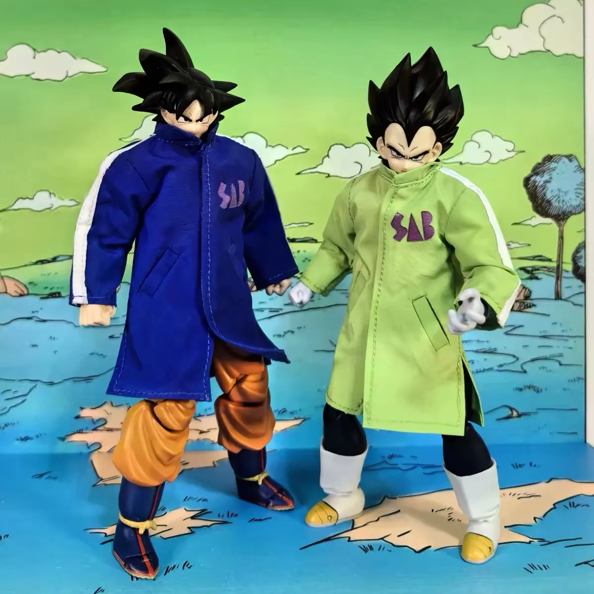Фото Dragon Ball Super: Broly S.H.F. Сменная куртка для Сон Гоку и Вегеты, аниме-фигурка, одежда, аксессуары, игрушка, со встроенной проволокой №1