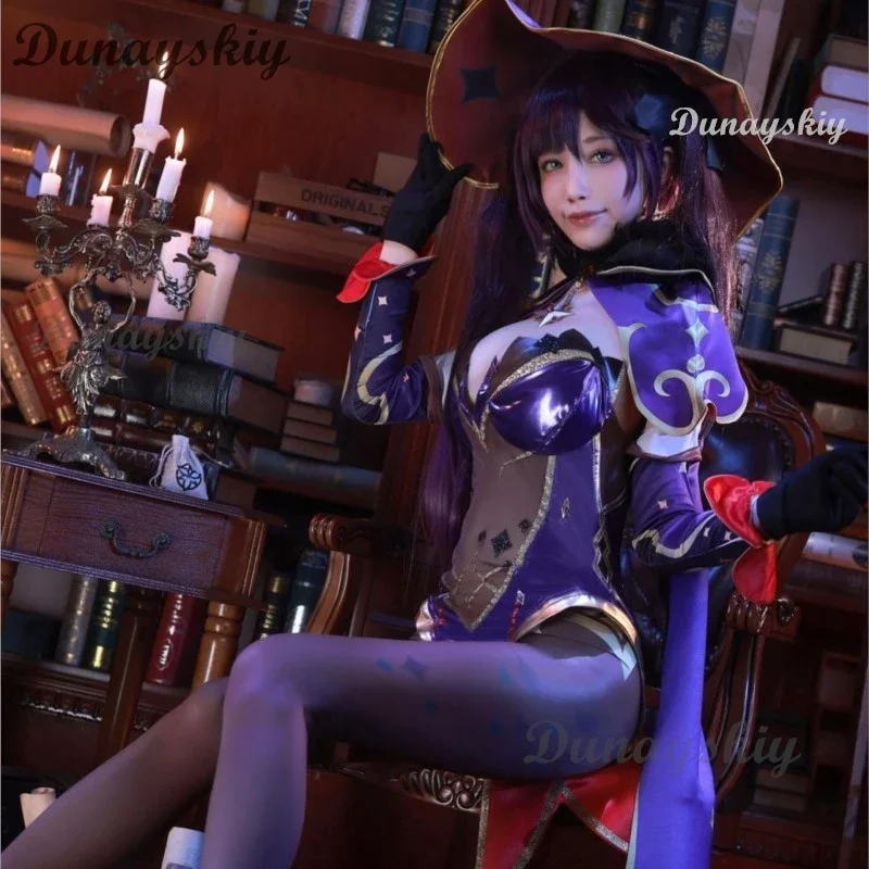 Костюм для косплея Моны из аниме-игры геншин ударопрочный комбинезон костюм на