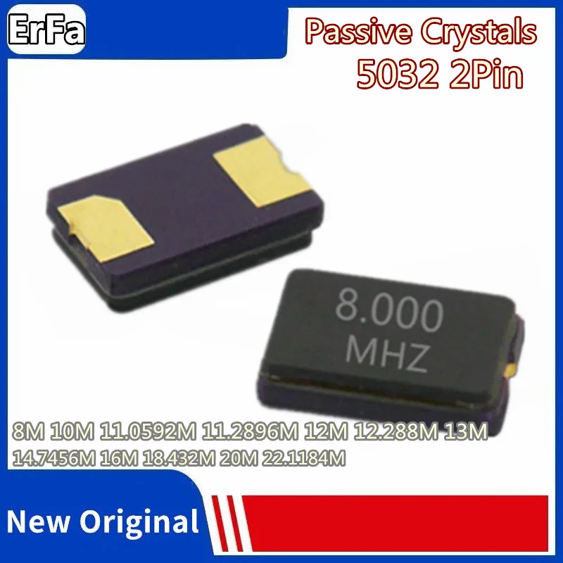 10 шт. 5032 пассивные кристаллы 2pin SMD 8 МГц 10 МГц 8 м 18,432 м 20 м 22,1184 м 10 м 11,0592 м 11,2896 м 12 м 12,288 М 13 м 14,7456 М 16 м