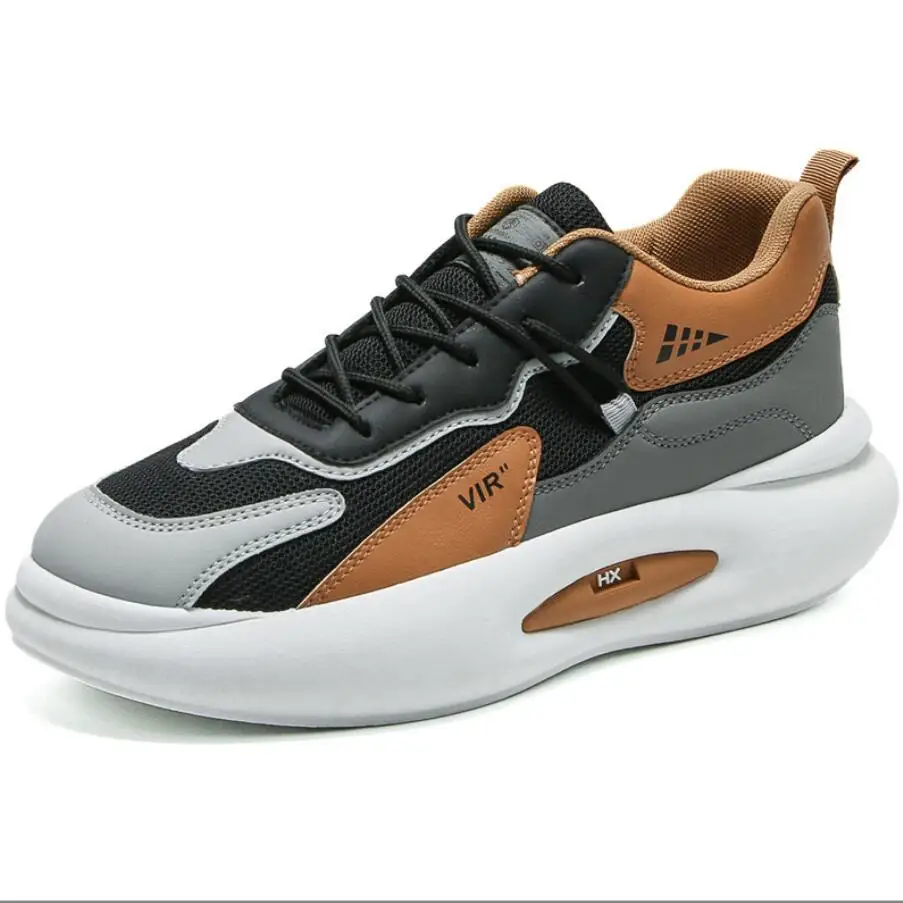 

Men Casual Shoes Fashion Breathable Men's Chunky Sneakers Dad Shoes Thick Sole Hard-Wearing Male Footwear Tenis Para Hombre