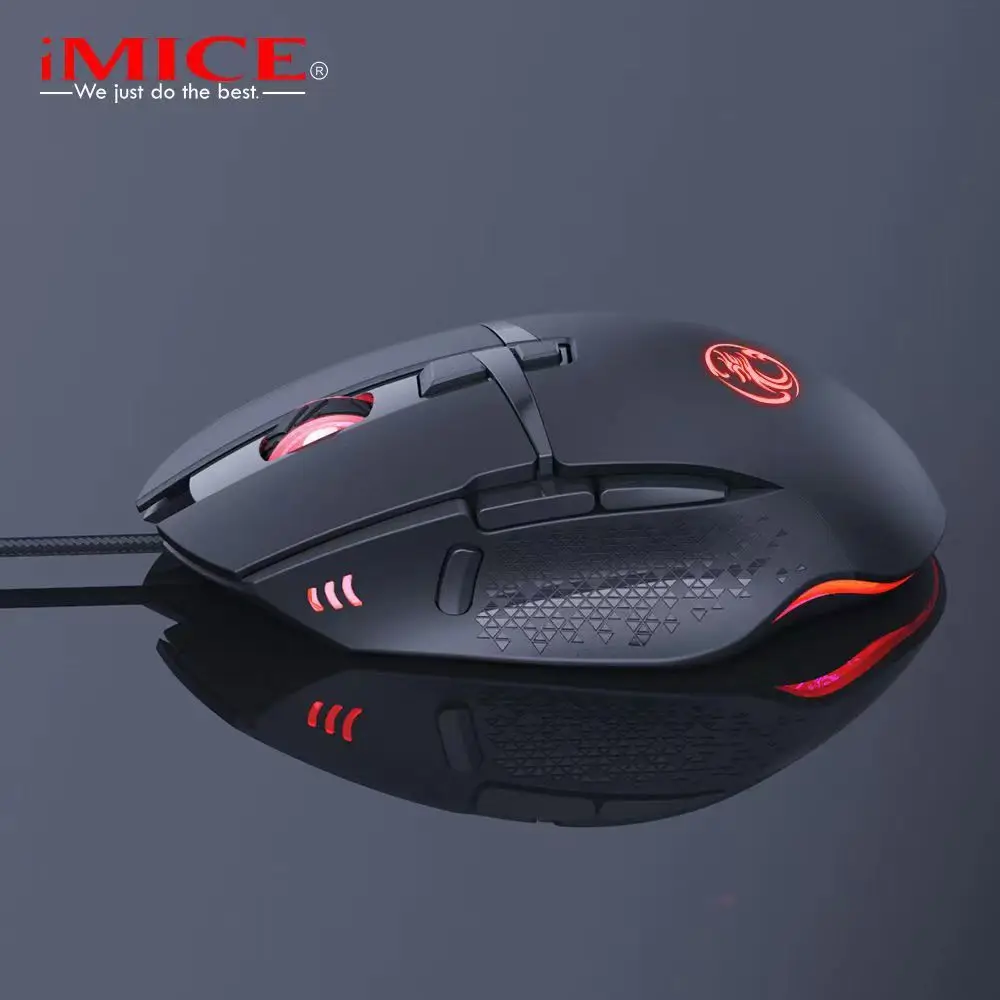 Imice Factory Direct Supply Wired Luminous Game Mouse Usb7200dpi images - 6