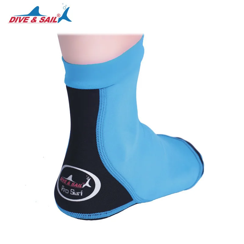 Носки для дайвинга и плавания взрослых эластичные из лайкры 1 5 мм Нескользящие